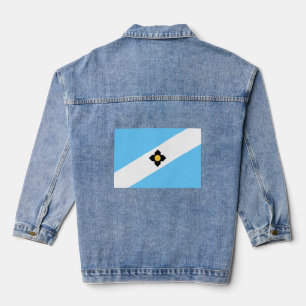 Flag of Madison, Wisconsin Denim Jacket