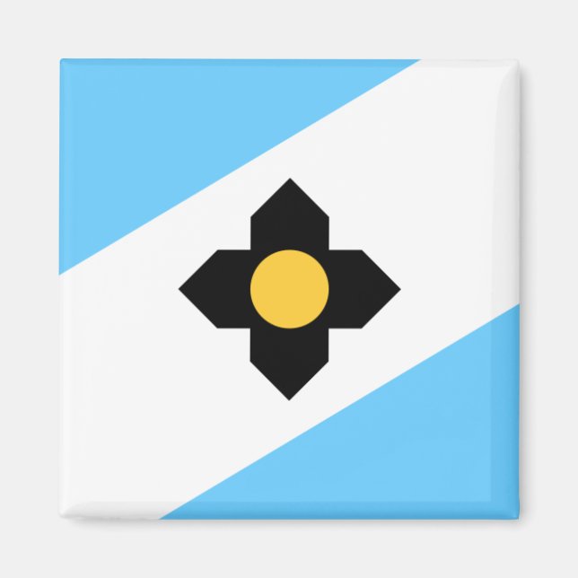 Flag of Madison, Wisconsin Magnet (Front)