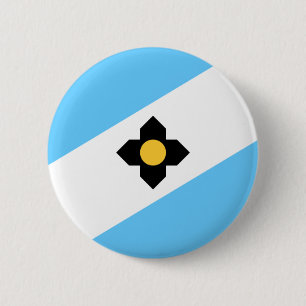 Flag of Madison, Wisconsin Pinback Button