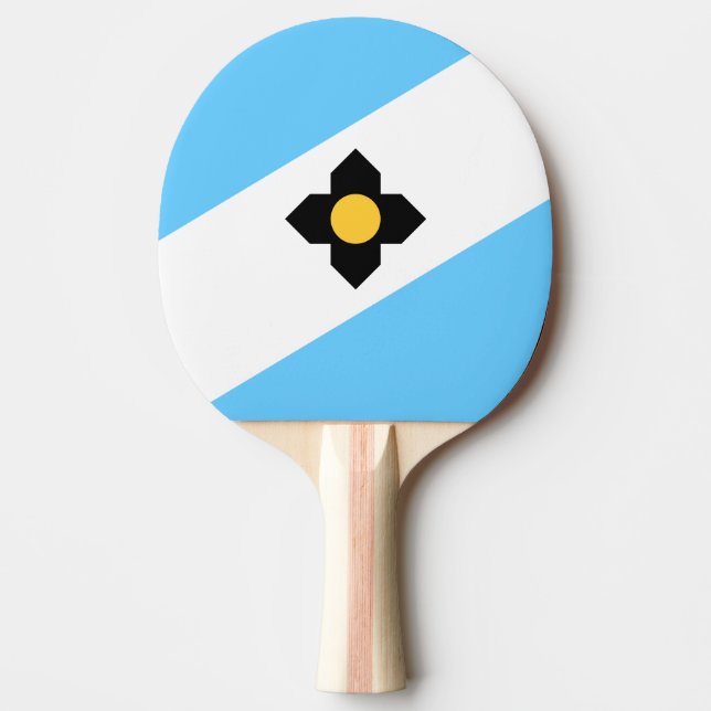 Flag of Madison, Wisconsin Ping-Pong Paddle (Front)