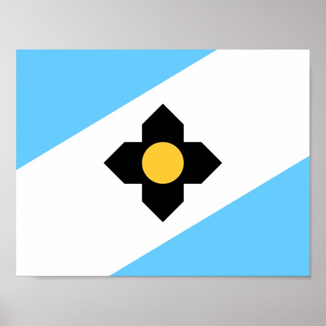 Flag of Madison, Wisconsin Poster (Front)
