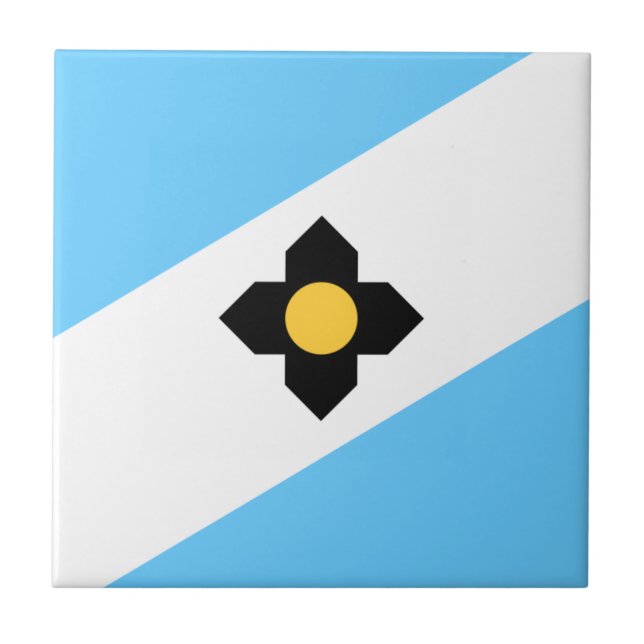 Flag of Madison, Wisconsin Tile (Front)