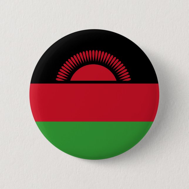 Flag of Malawi 6 Cm Round Badge (Front)