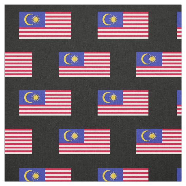 Flag of Malaysia Fabric (Swatch)
