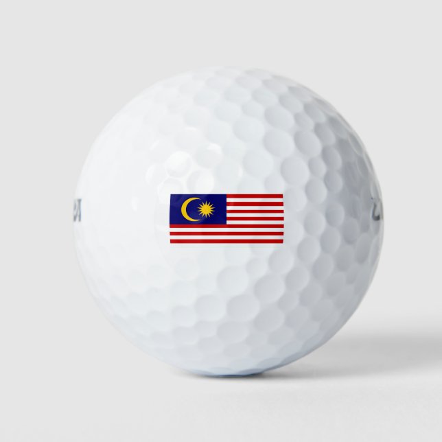 Flag of Malaysia Golf Balls (Front)