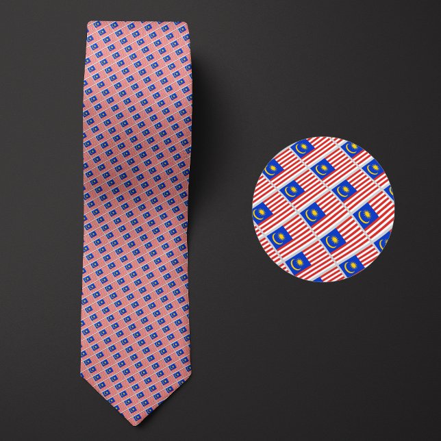 Flag of Malaysia Pattern Tie (Creator Uploaded)