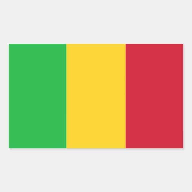 Flag of Mali Rectangular Sticker (Front)