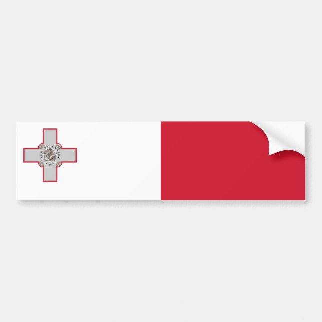 Flag of Malta Bumper Sticker (Front)