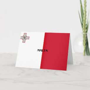 Flag of Malta Card