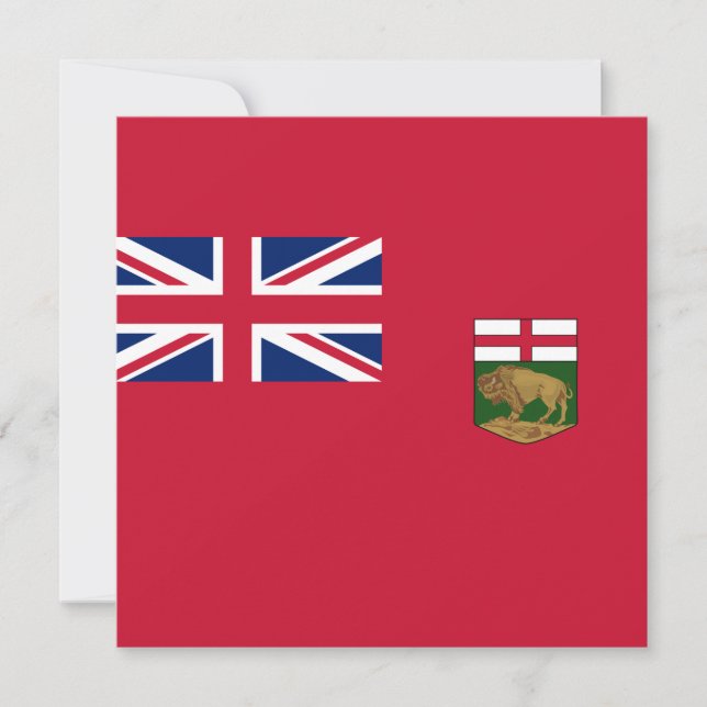 Flag of Manitoba Card (Front)