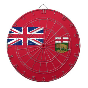 Flag of Manitoba Dartboard