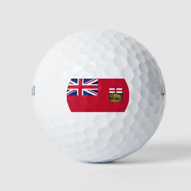 Flag of Manitoba Golf Balls (Front)