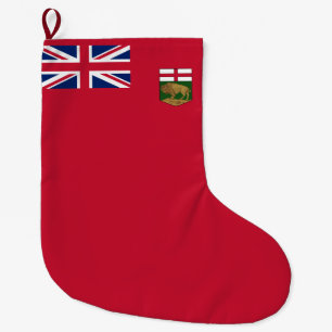 Flag of Manitoba Large Christmas Stocking