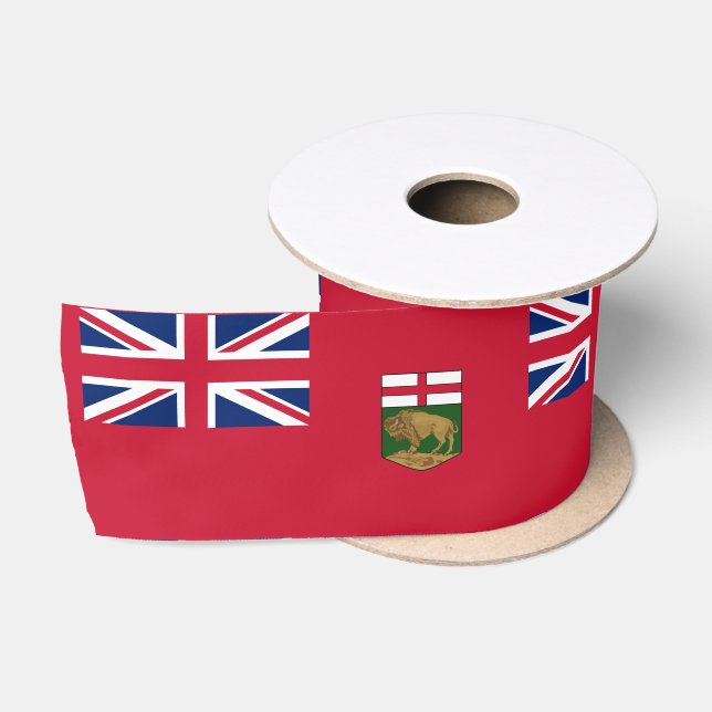 Flag of Manitoba Satin Ribbon (Spool)