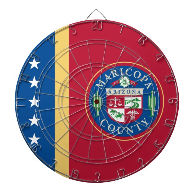 Flag of Maricopa County (Arizona) Dartboard (Front)
