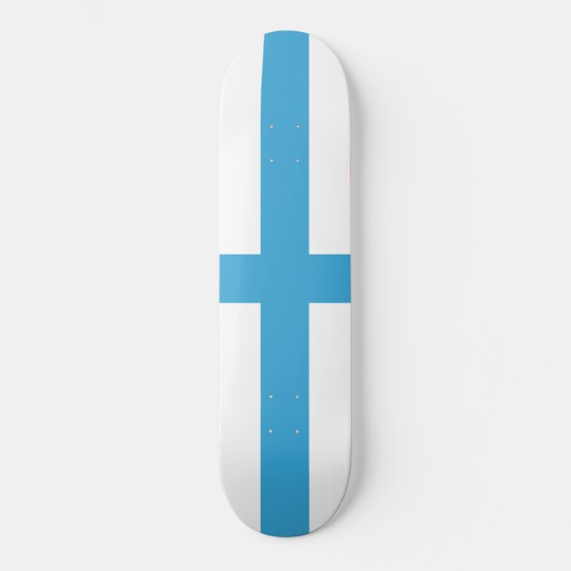 Flag of Marseille (France) Skateboard (Front)