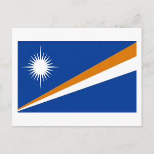Flag of Marshall Islands Postcard