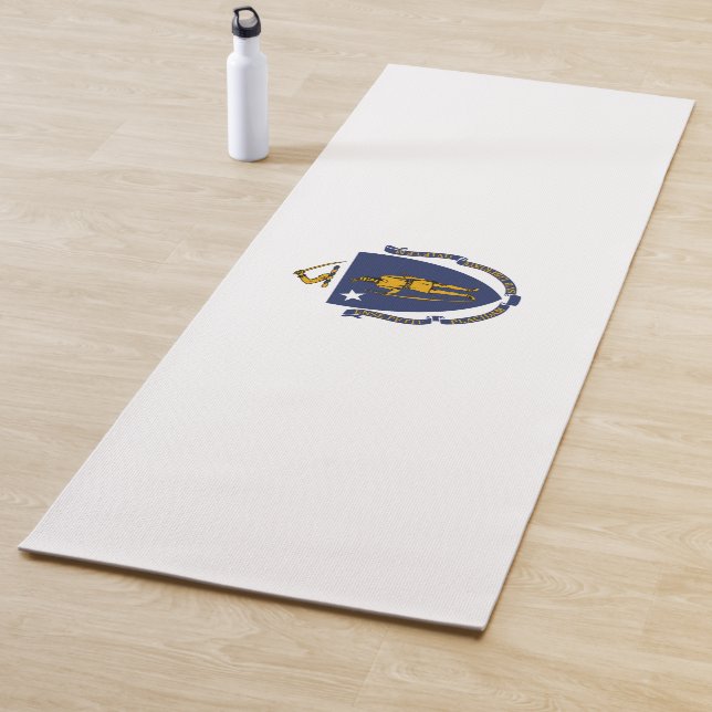 Flag of Massachusetts (US State) Yoga Mat (In Situ)