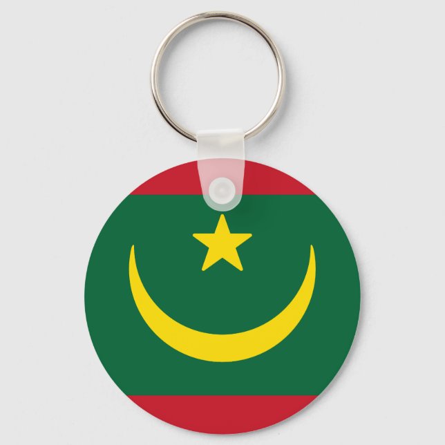 Flag of Mauritania Key Ring (Front)