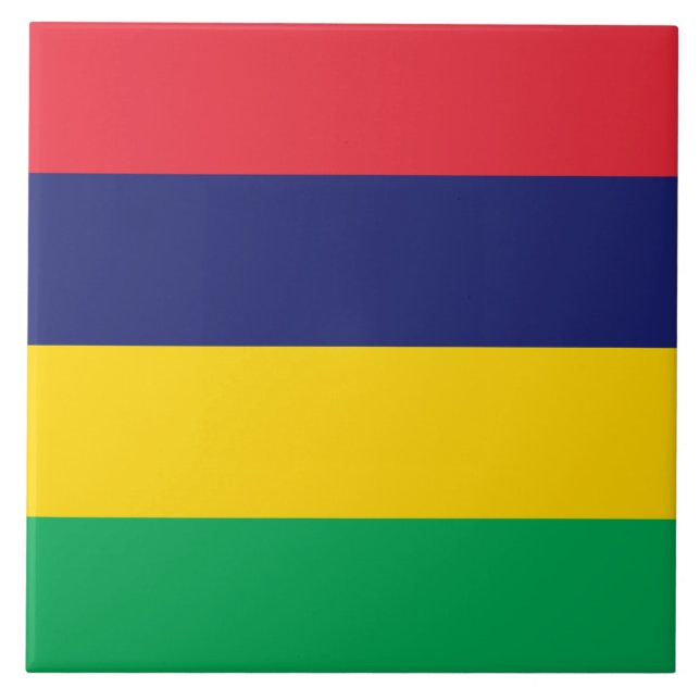 Flag of Mauritius Tile (Front)
