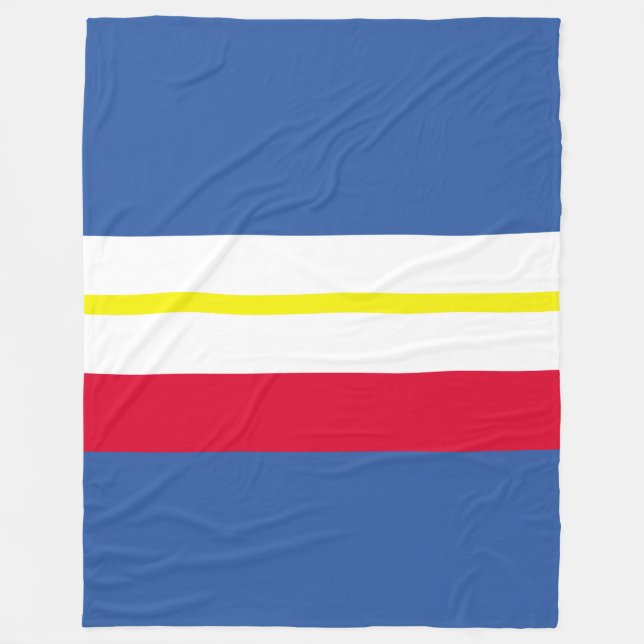 Flag of Mecklenburg Fleece Blanket (Front)