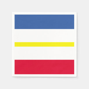Flag of Mecklenburg-Western Pomerania Paper Napkin