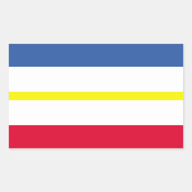 Flag of Mecklenburg-Western Pomerania Rectangular  Sticker (Front)