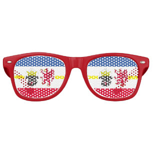 Flag of Mecklenburg-Western Pomerania Retro Sungla Retro Sunglasses