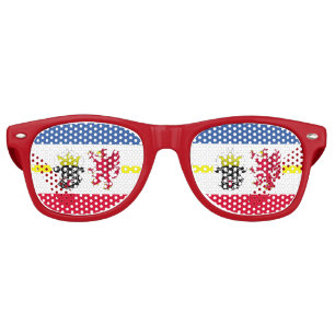 Flag of Mecklenburg-Western Pomerania Retro Sungla Retro Sunglasses