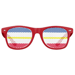 Flag of Mecklenburg-Western Pomerania Retro Sungla Sunglasses