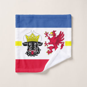 Flag of Mecklenburg-Western Pomerania Wash Cloth