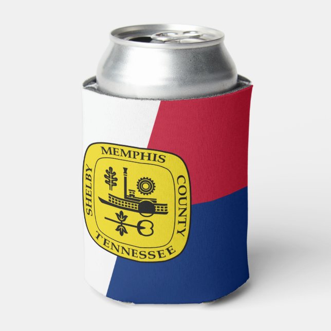 Flag of Memphis, Tennessee Can Cooler (Can Front)
