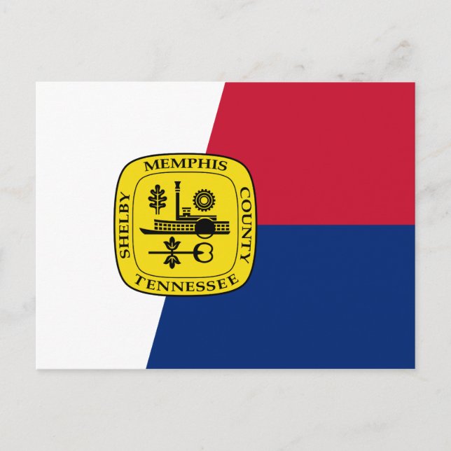 Flag of Memphis, Tennessee Postcard (Front)