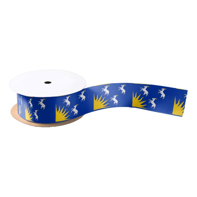 Flag of Merionethshire Satin Ribbon (Spool)