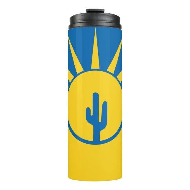 Flag of Mesa, Arizona Thermal Tumbler (Front)