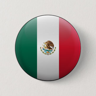 Flag of Mexico 6 Cm Round Badge