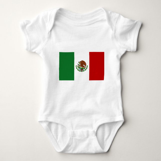 Flag of Mexico Baby Bodysuit (Front)