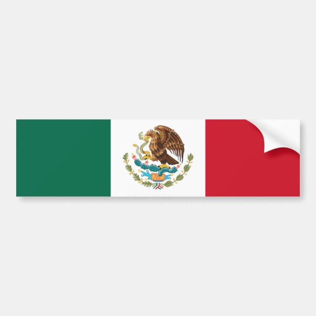Flag of Mexico Bumper Sticker (Front)