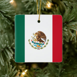 Flag of Mexico Ceramic Ornament