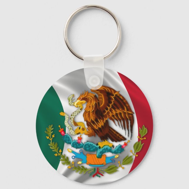 Flag of Mexico, Coat of Arms Key Ring (Front)