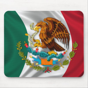 Flag of Mexico, Coat of Arms Mouse Pad