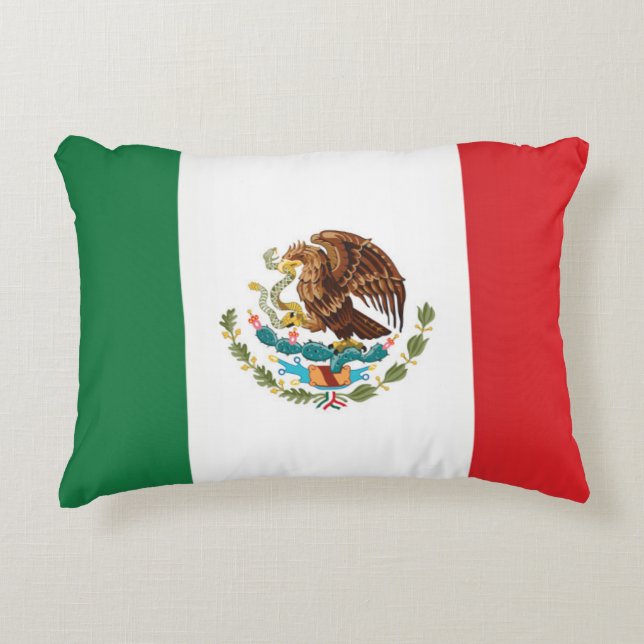 Flag of Mexico Decorative Cushion (Front)