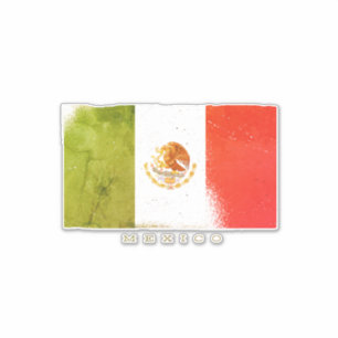 Flag of Mexico Grunge Style 