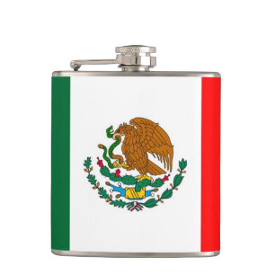 Flag of Mexico Hip Flask