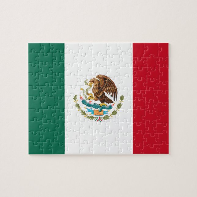 Flag of Mexico Jigsaw Puzzle (Horizontal)