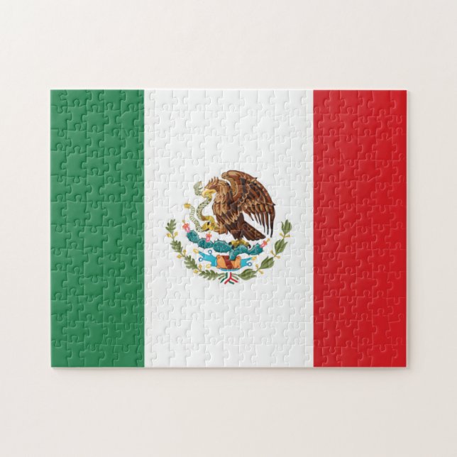 Flag of Mexico Jigsaw Puzzle (Horizontal)