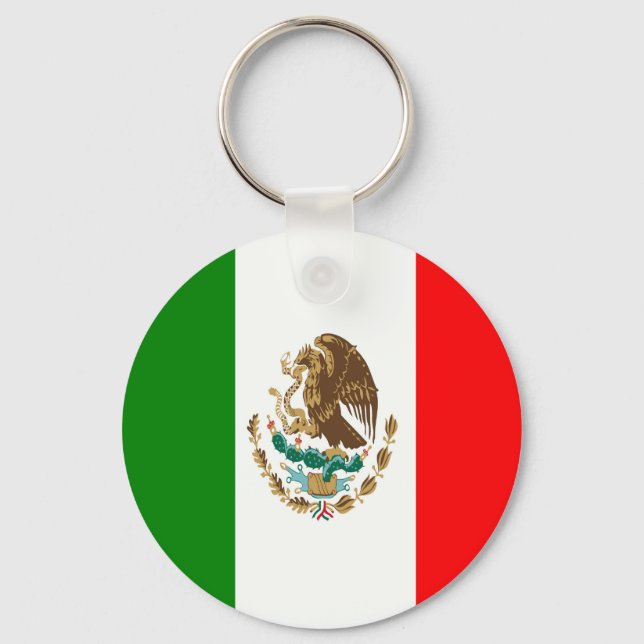 Flag of Mexico Key Ring (Front)