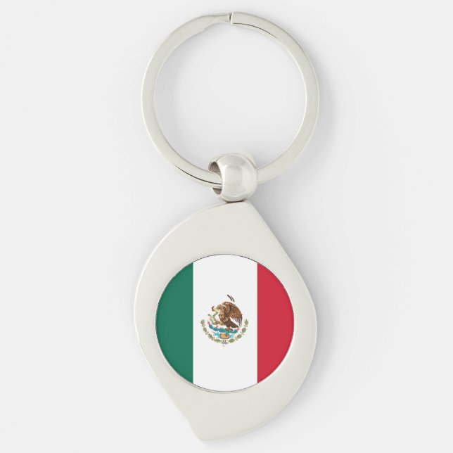 Flag of Mexico Key Ring (Front)