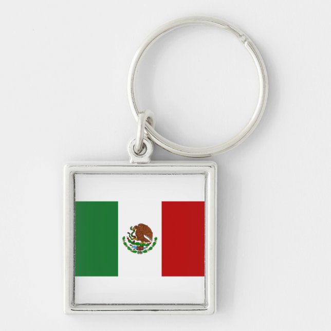 Flag of Mexico Key Ring (Front)