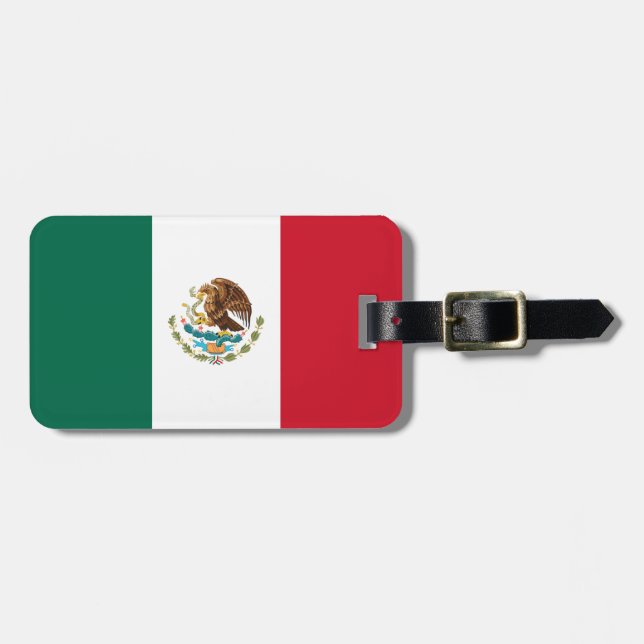 Flag of Mexico Luggage Tag (Front Horizontal)